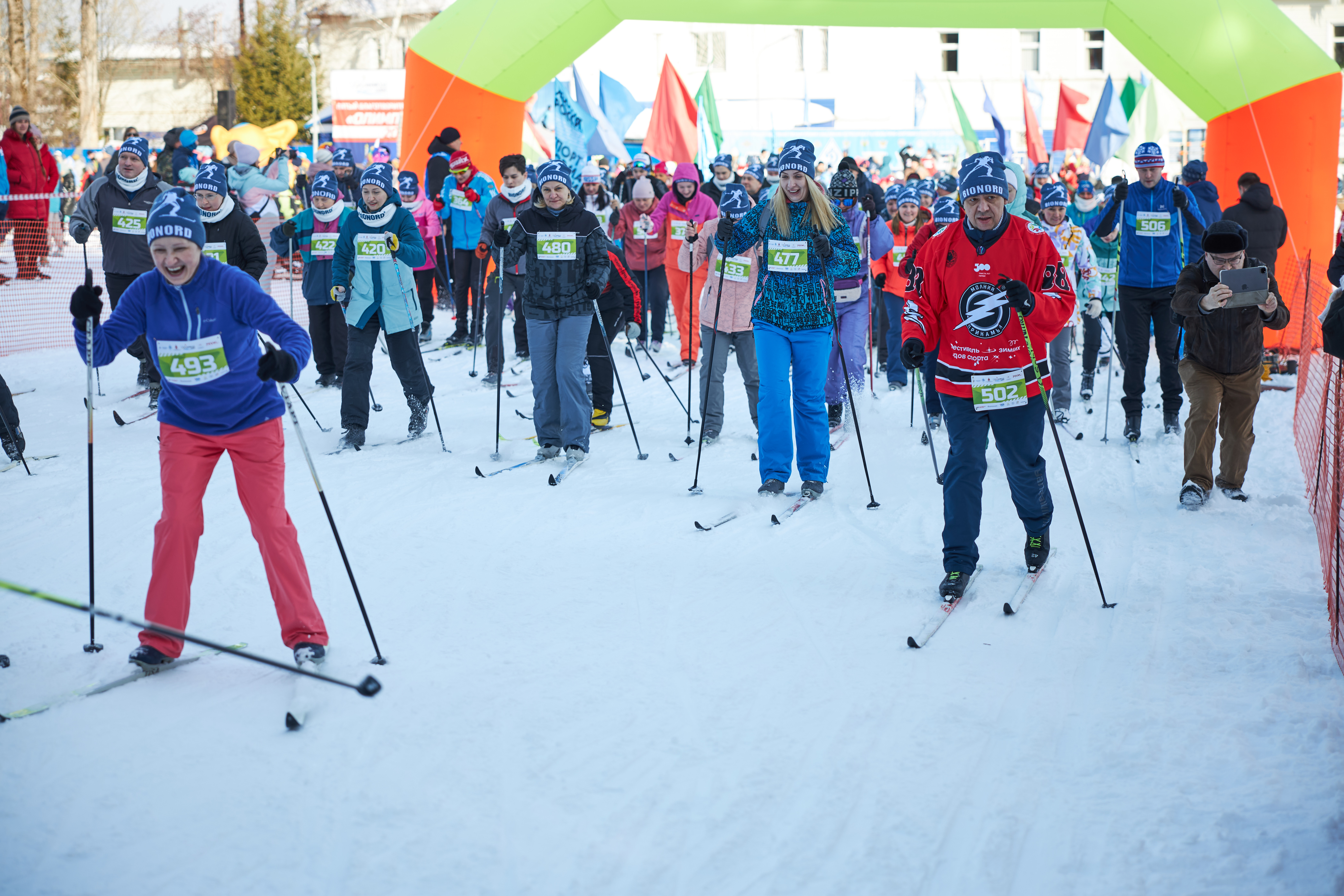 Команда Bionord вышла на юбилейный благотворительный зимний старт «Олимпийская лыжня»